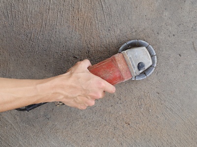 Sanding concrete