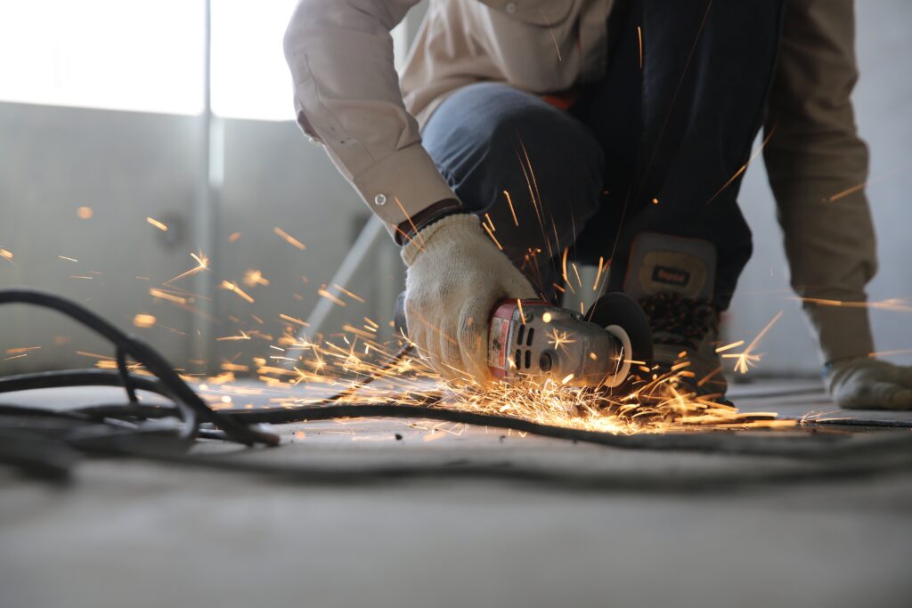 Grinding concrete